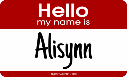 Hello my name is Alisynn png download