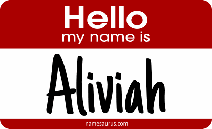 Hello my name is Aliviah png download