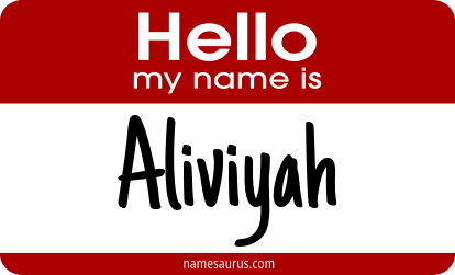 Hello my name is Aliviyah png download