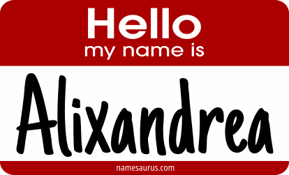Hello my name is Alixandrea png download