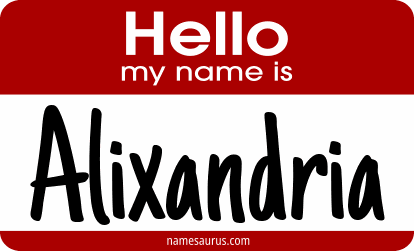 Hello my name is Alixandria png download