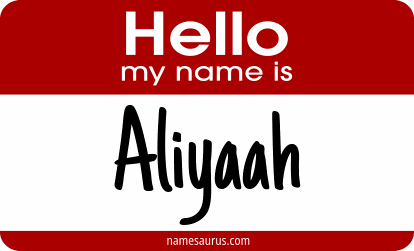 Hello my name is Aliyaah png download