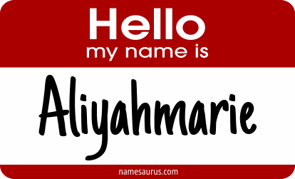 Hello my name is Aliyahmarie png download