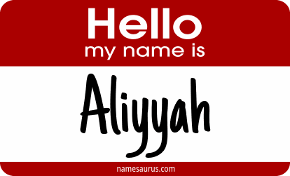 Hello my name is Aliyyah png download