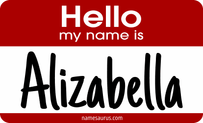 Hello my name is Alizabella png download