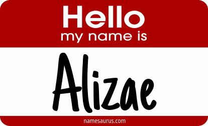 Hello my name is Alizae png download