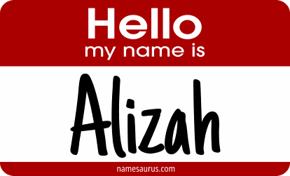 Hello my name is Alizah png download