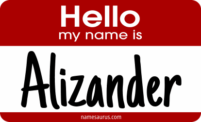 Hello my name is Alizander png download