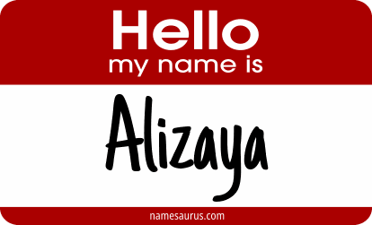 Hello my name is Alizaya png download