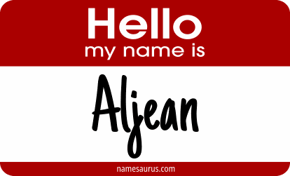 Hello my name is Aljean png download