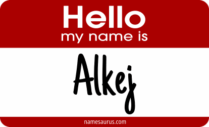 Hello my name is Alkej png download