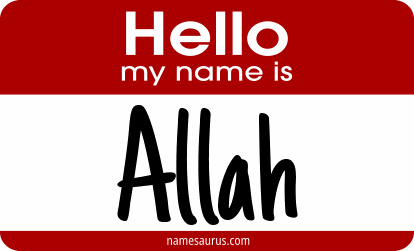 Hello my name is Allah png download