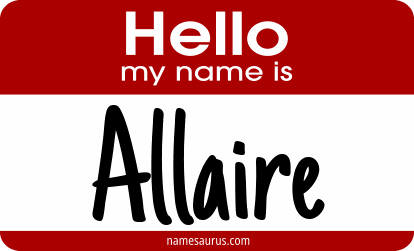 Hello my name is Allaire png download
