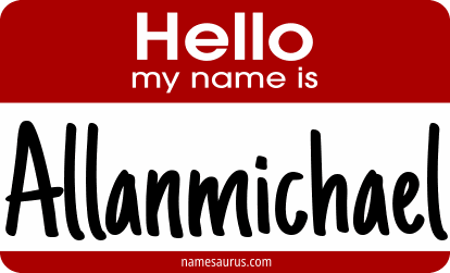 Hello my name is Allanmichael png download
