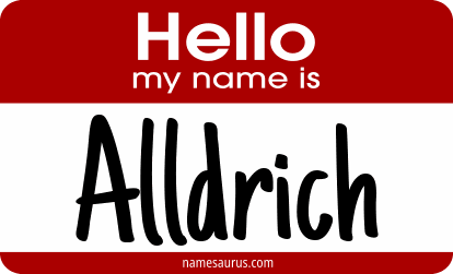 Hello my name is Alldrich png download