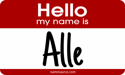 Hello my name is Alle png download