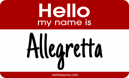 Hello my name is Allegretta png download