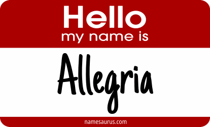Hello my name is Allegria png download