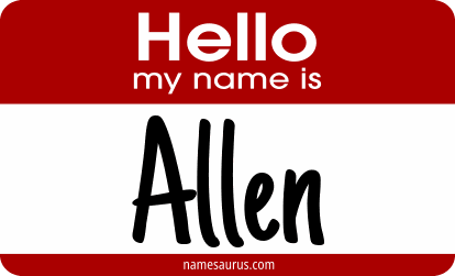 Hello my name is Allen png download