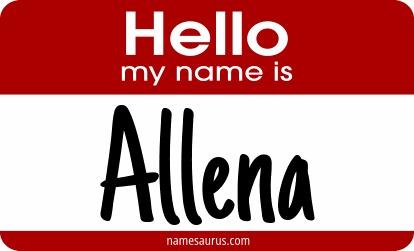 Hello my name is Allena png download