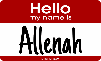 Hello my name is Allenah png download