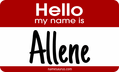 Hello my name is Allene png download
