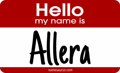 Hello my name is Allera png download