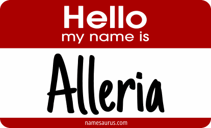 Hello my name is Alleria png download