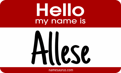 Hello my name is Allese png download