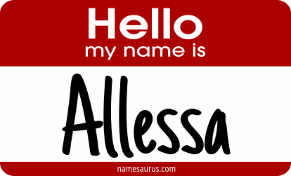 Hello my name is Allessa png download