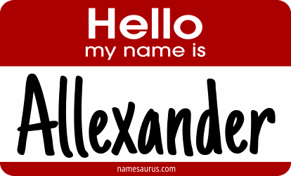 Hello my name is Allexander png download