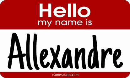 Hello my name is Allexandre png download