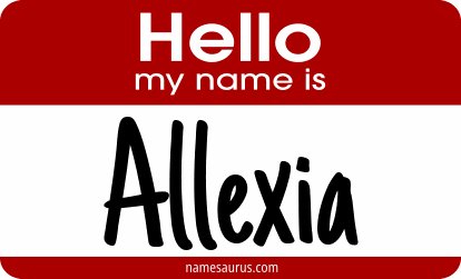 Hello my name is Allexia png download