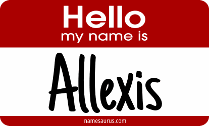 Hello my name is Allexis png download