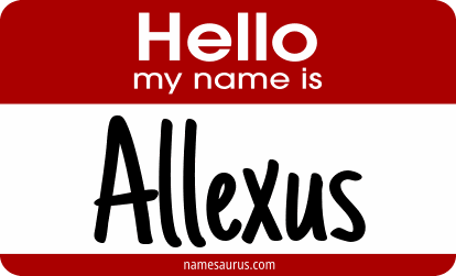 Hello my name is Allexus png download