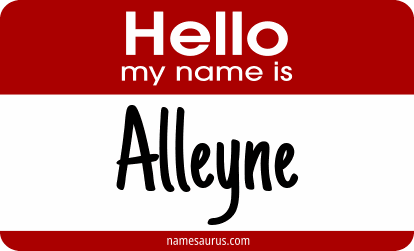 Hello my name is Alleyne png download