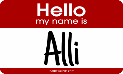Hello my name is Alli png download