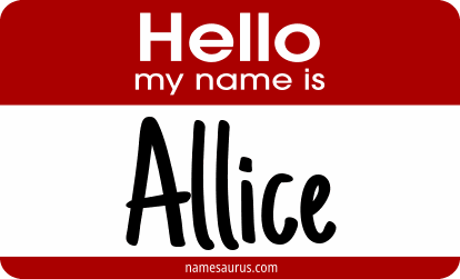 Hello my name is Allice png download