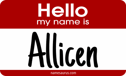 Hello my name is Allicen png download
