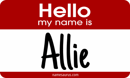 Hello my name is Allie png download