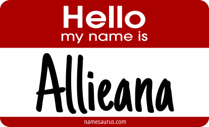 Hello my name is Allieana png download