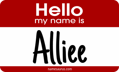 Hello my name is Alliee png download