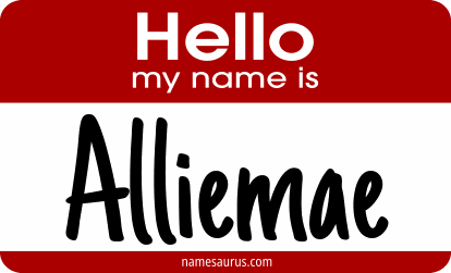 Hello my name is Alliemae png download