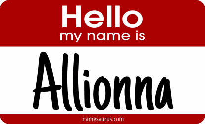 Hello my name is Allionna png download