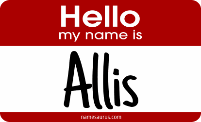 Hello my name is Allis png download