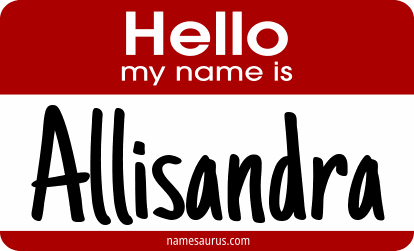 Hello my name is Allisandra png download