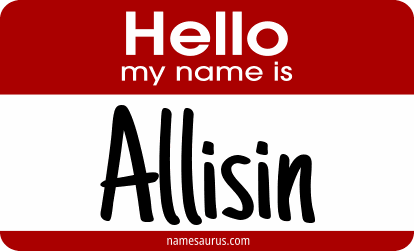 Hello my name is Allisin png download