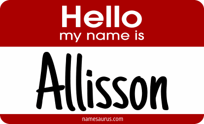 Hello my name is Allisson png download