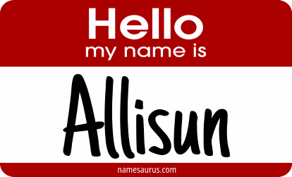 Hello my name is Allisun png download