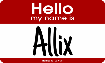 Hello my name is Allix png download